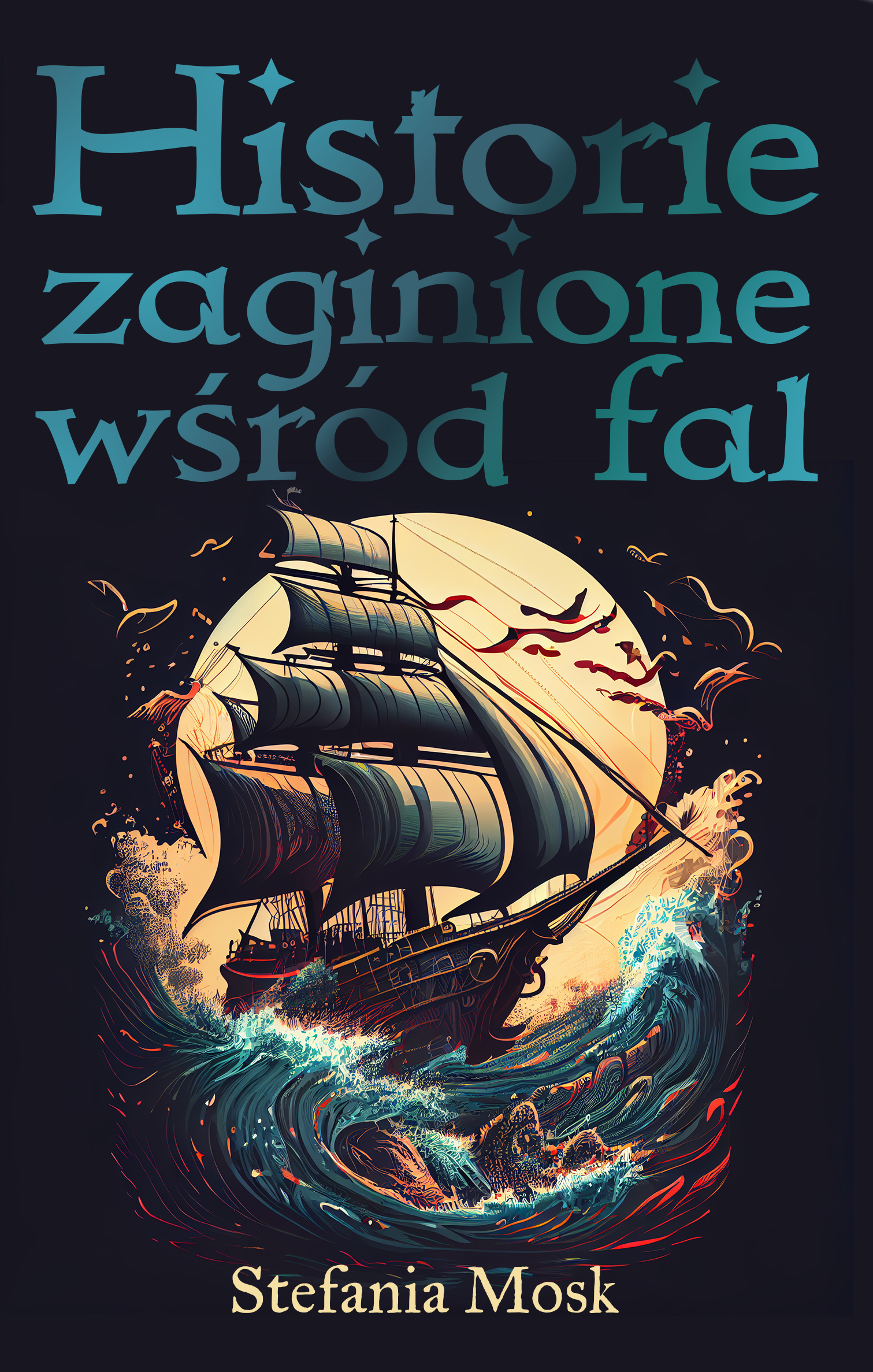 grafika okładkowa (przód) historie zaginione wśród fal